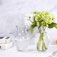 1L Transparent Glass Flower  Vase With Nice Design For Home Decoration Factory Price